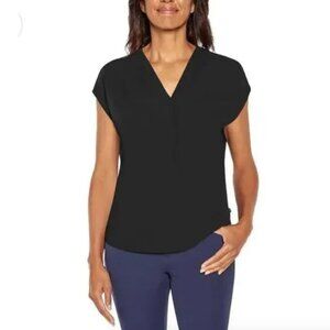 Banana Republic Black V-Neck Blouse